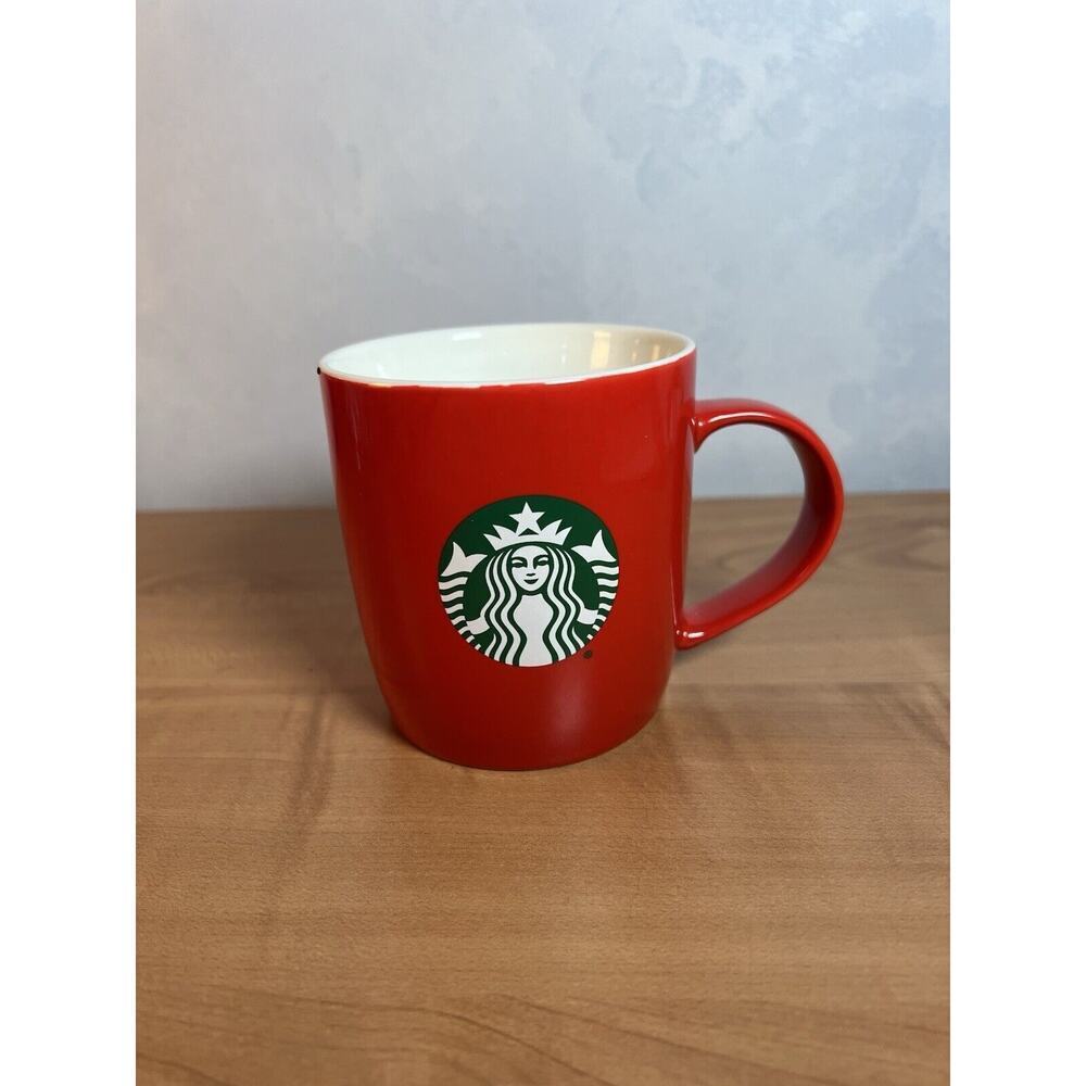 Starbucks 2021 Holiday 11oz Red Coffee Ceramic Green Siren Logo Cup Mug